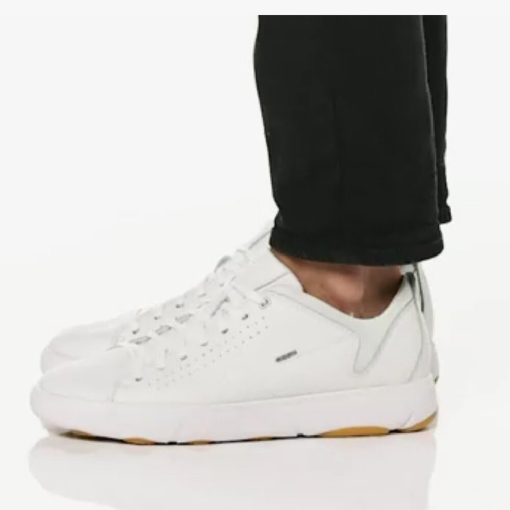 Geox U Nebula Y Leather Sneakers Low Top White Mens 11